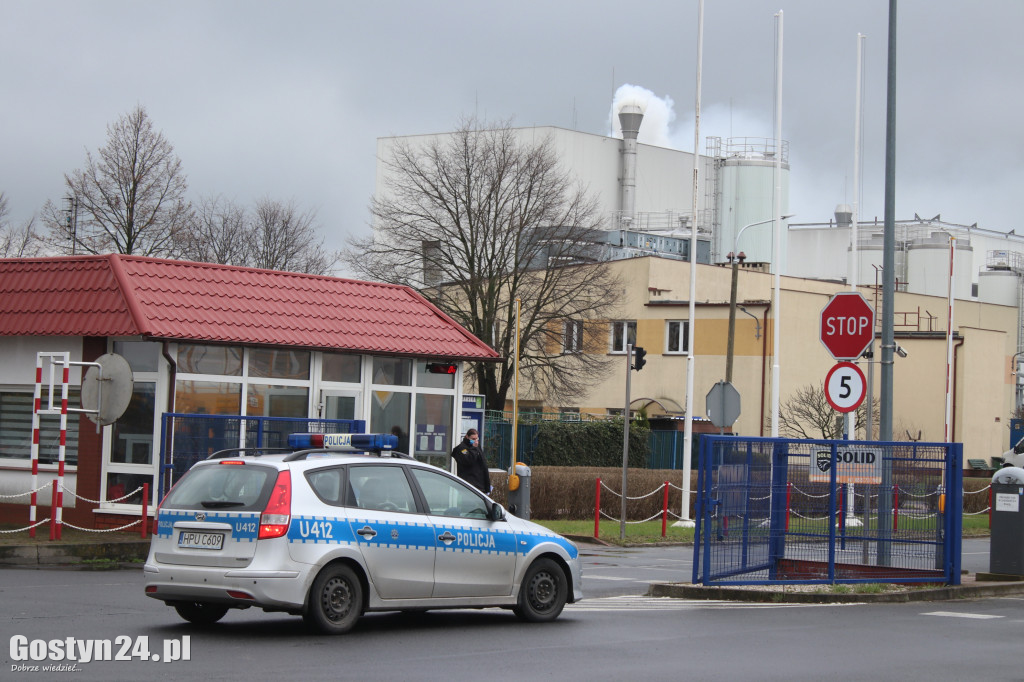 Pożar w Spółdzielni Mleczarskiej w Gostyniu