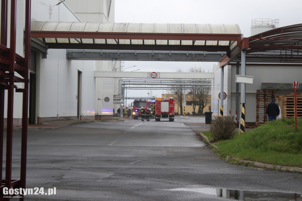 Pożar w Spółdzielni Mleczarskiej w Gostyniu