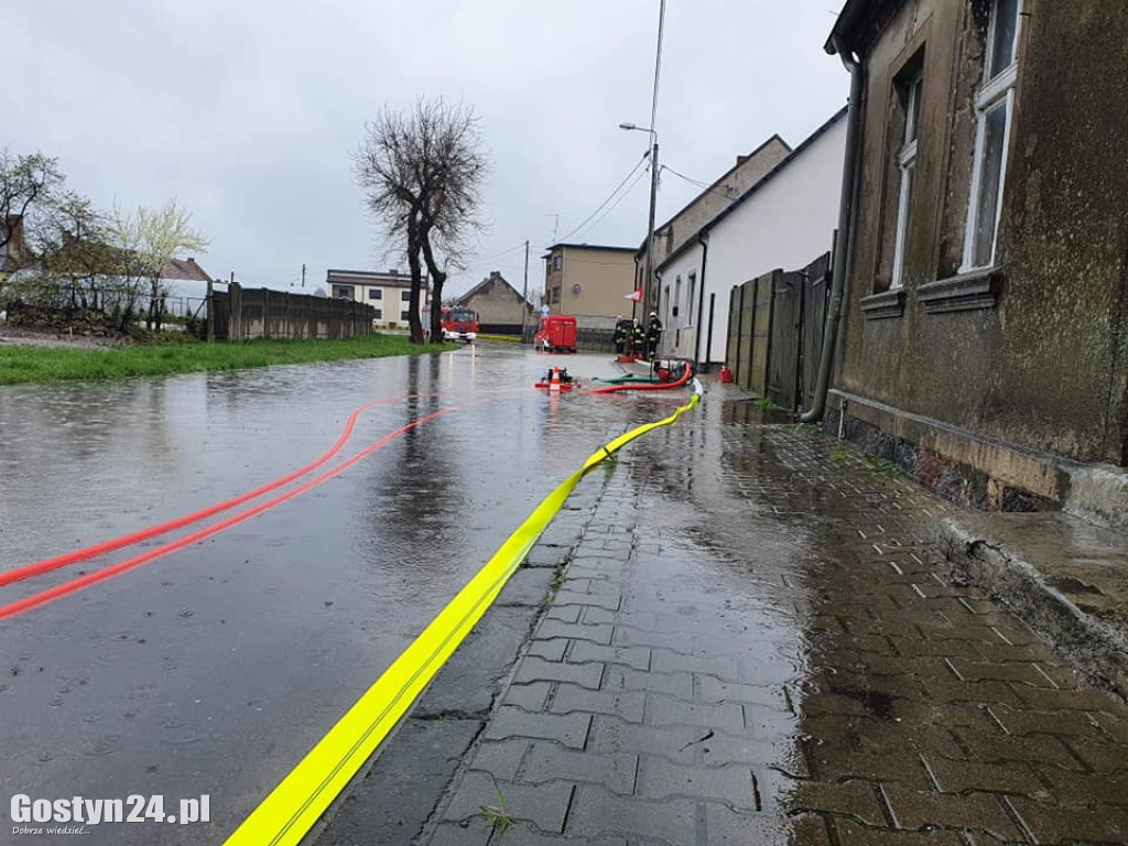 Ulewny deszcz narobił szkód w regionie