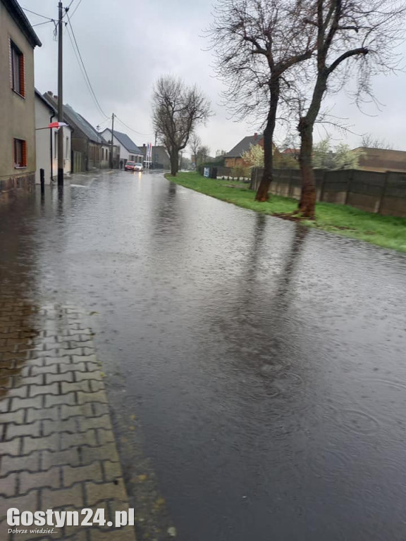 Ulewny deszcz narobił szkód w regionie