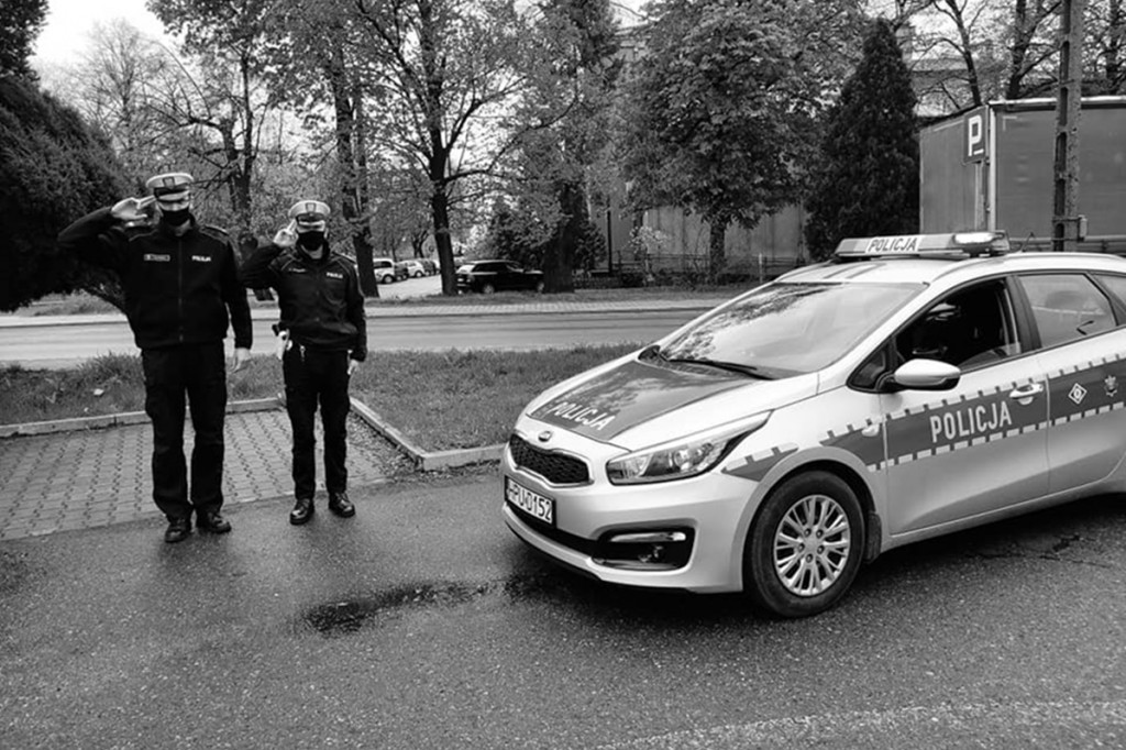Policjanci z Gostynia oddali hołd zamordowanemu koledze