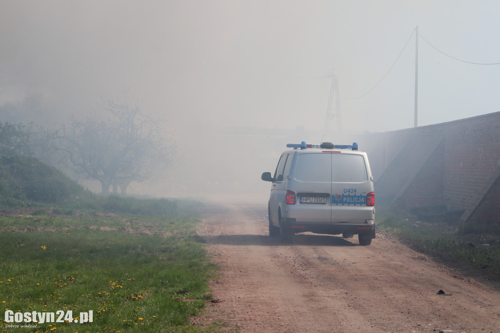 Pożar na terenie przyklasztornym na Świętej Górze