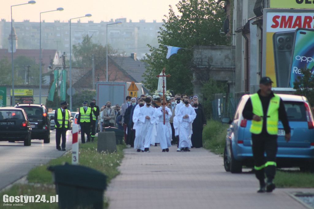 Procesja fatimska ulicami Gostynia
