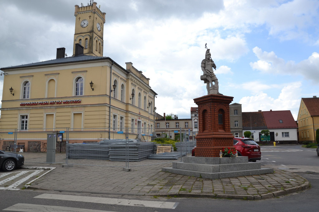 Tak wygląda rynek w Krobi. Właśnie rozpoczęła się jego modernizacja