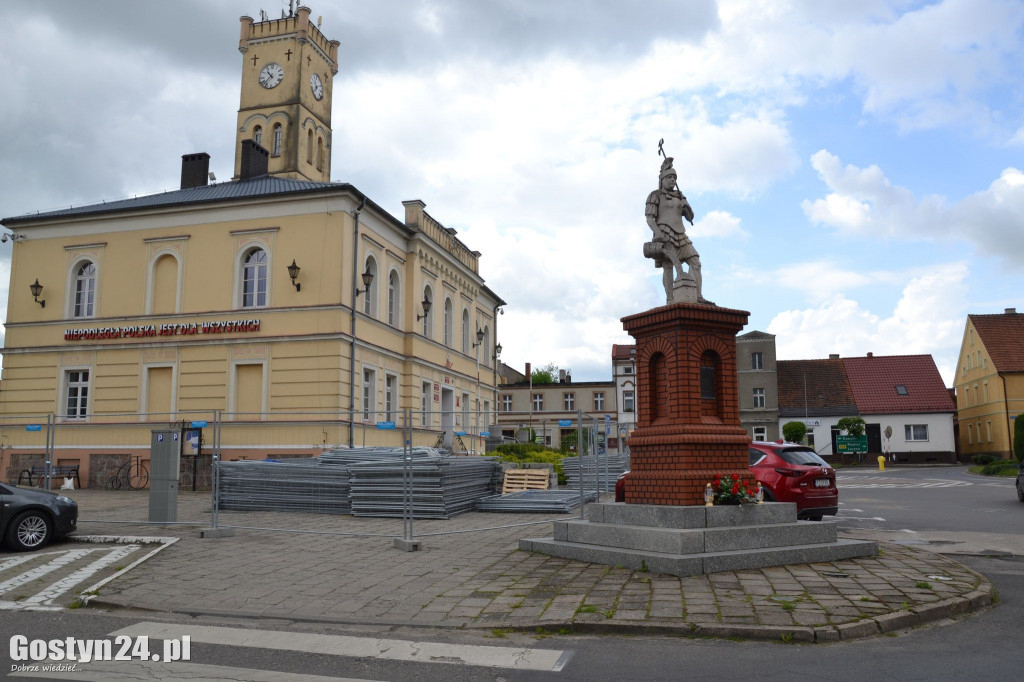 Tak wygląda rynek w Krobi. Właśnie rozpoczęła się jego modernizacja