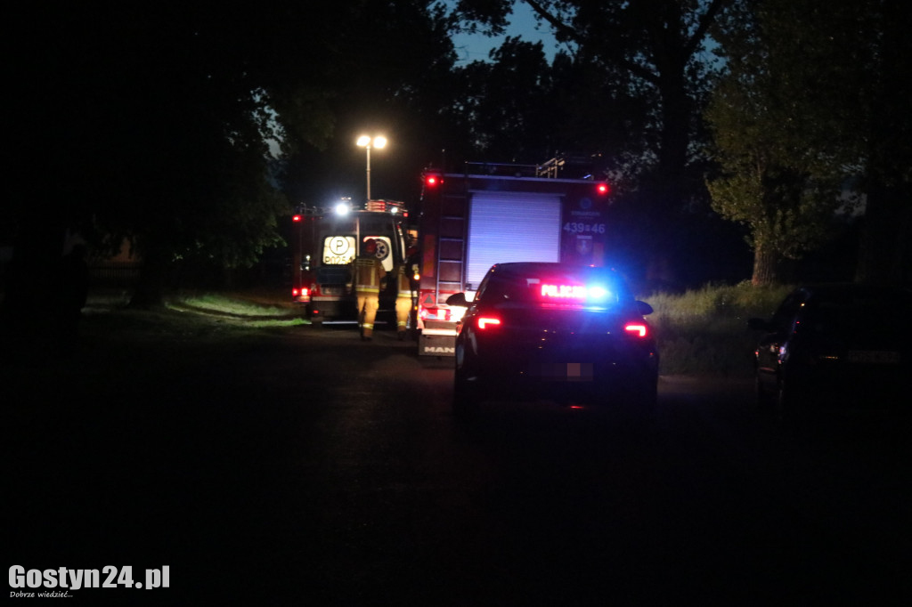 Wypadek motocyklisty na ul. Boreckiej w Pogorzeli
