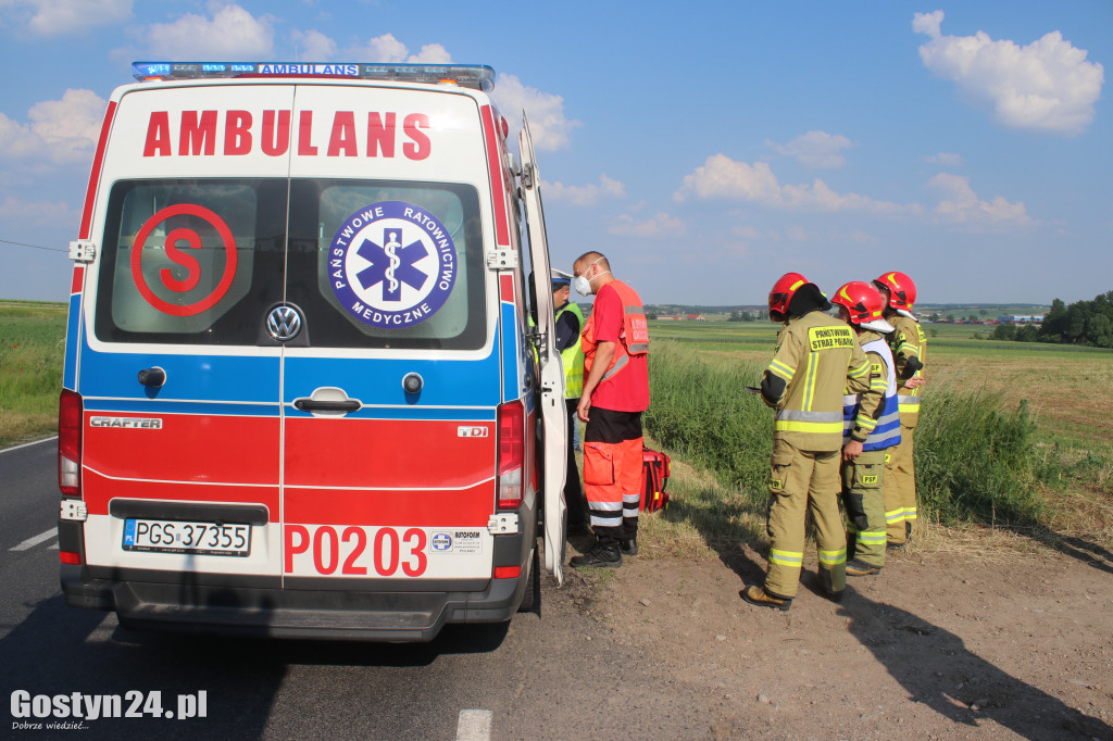 Wypadek na trasie Stężyca-Szczodrochowo