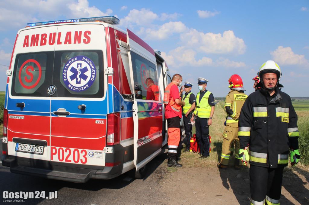 Wypadek na trasie Stężyca-Szczodrochowo