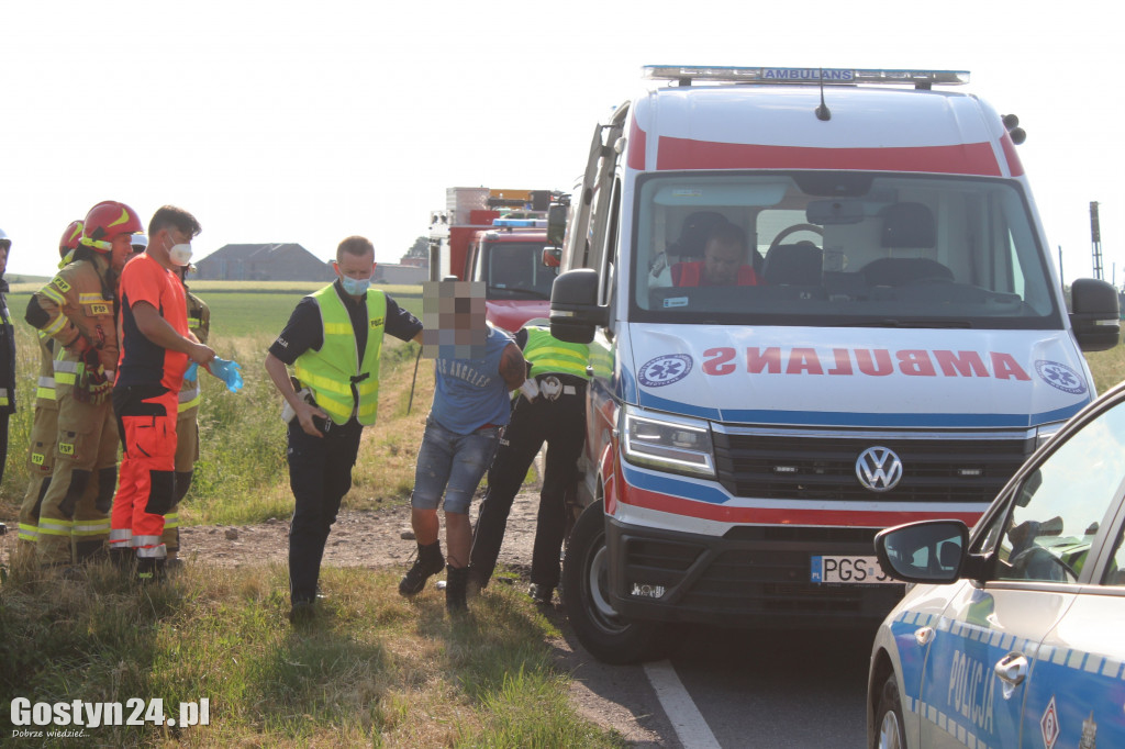 Wypadek na trasie Stężyca-Szczodrochowo