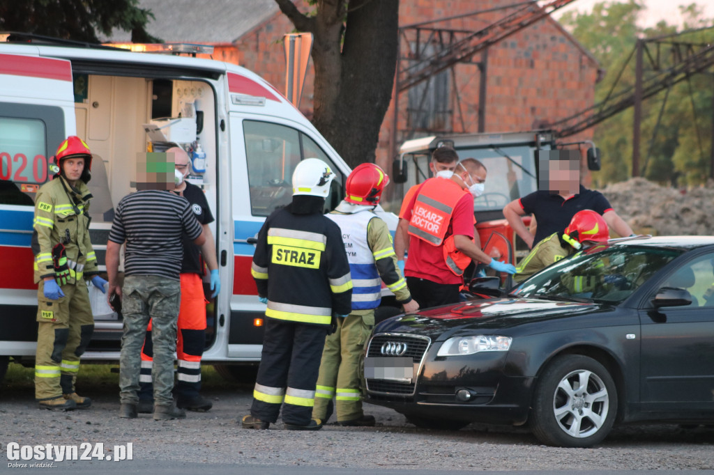 Zderzenie dwóch samochodów w Taniecznicy