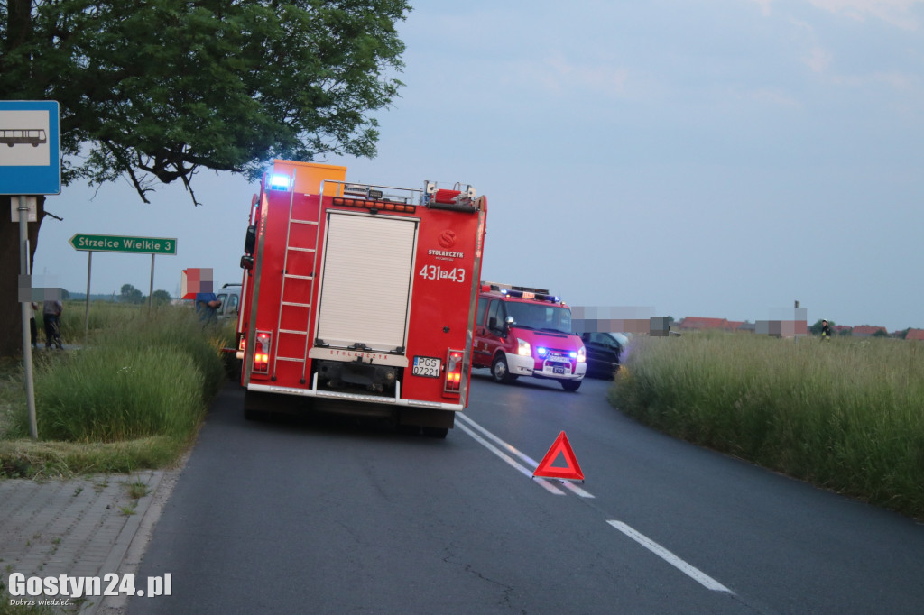 Zderzenie dwóch samochodów w Taniecznicy
