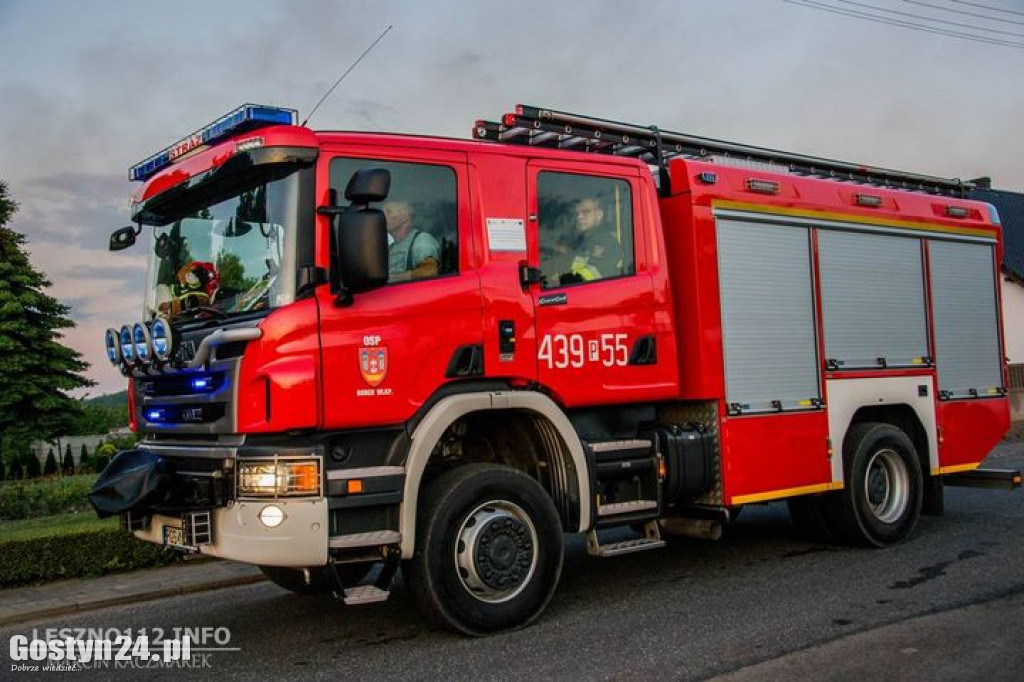 Pożar odlewni żeliwa w gminie Osieczna