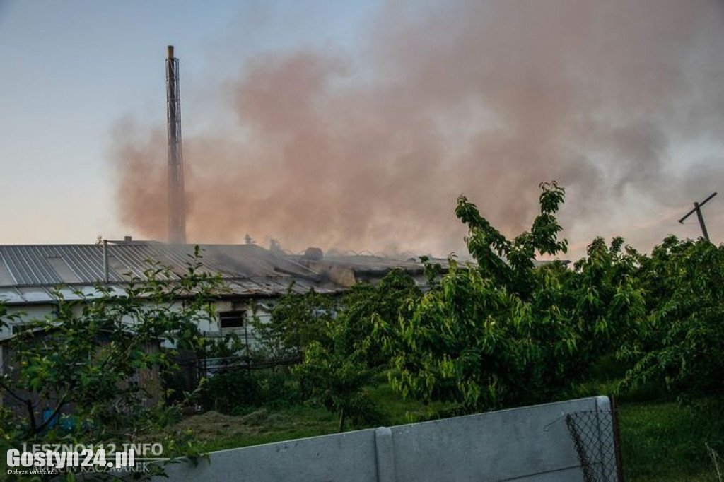 Pożar odlewni żeliwa w gminie Osieczna