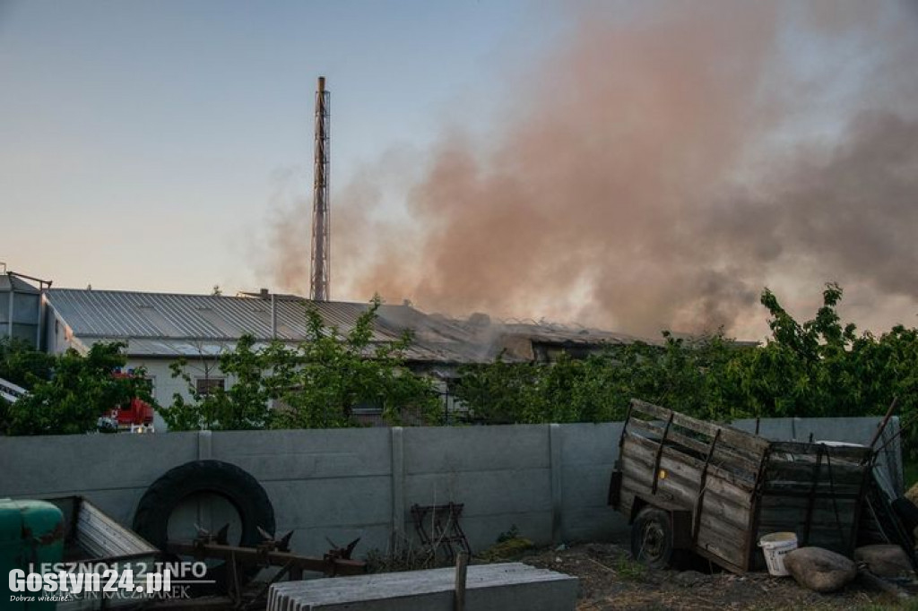 Pożar odlewni żeliwa w gminie Osieczna