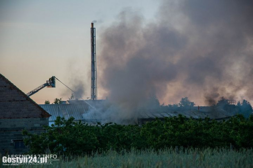 Pożar odlewni żeliwa w gminie Osieczna