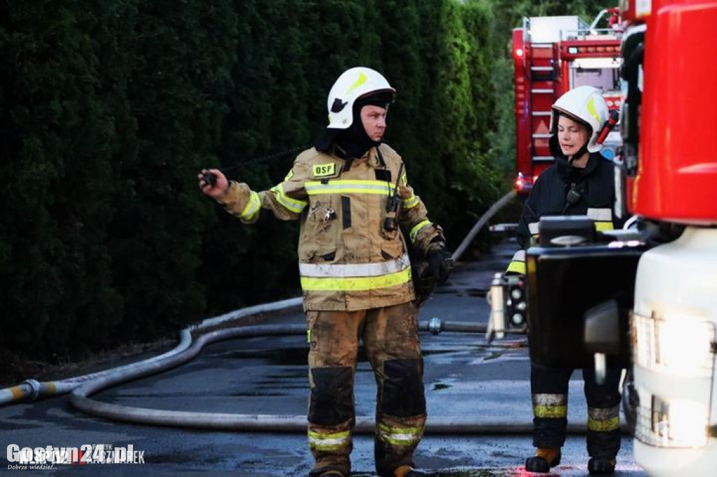 Pożar odlewni żeliwa w gminie Osieczna
