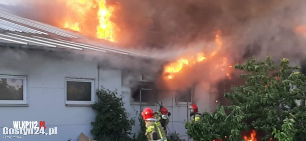 Pożar odlewni żeliwa w gminie Osieczna