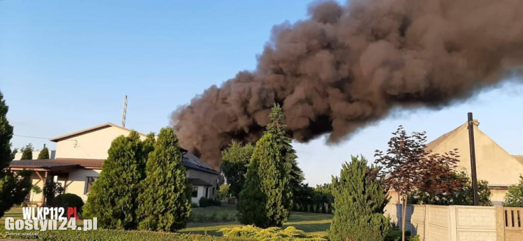 Pożar odlewni żeliwa w gminie Osieczna