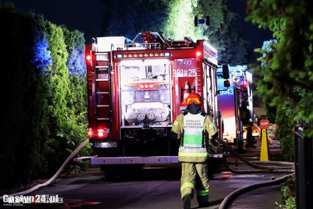 Pożar odlewni żeliwa w gminie Osieczna