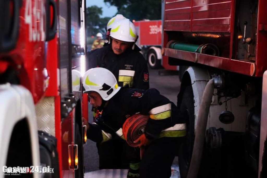Pożar odlewni żeliwa w gminie Osieczna