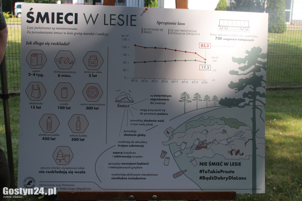 Akcja sprzątania podgostyńskiego lasu