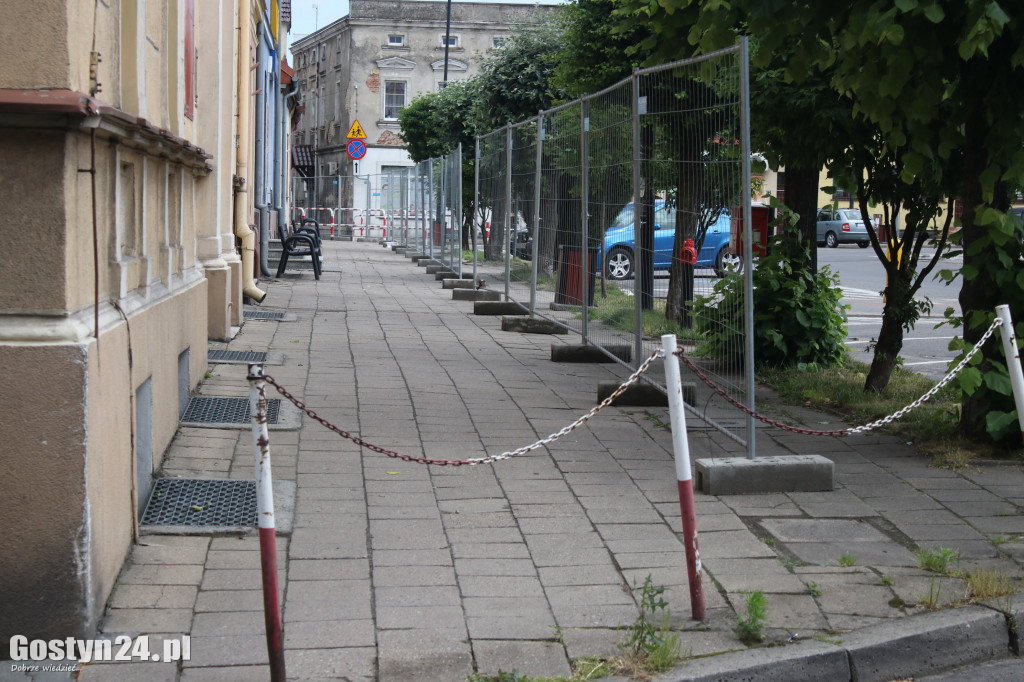 Zamknięty rynek w Krobi