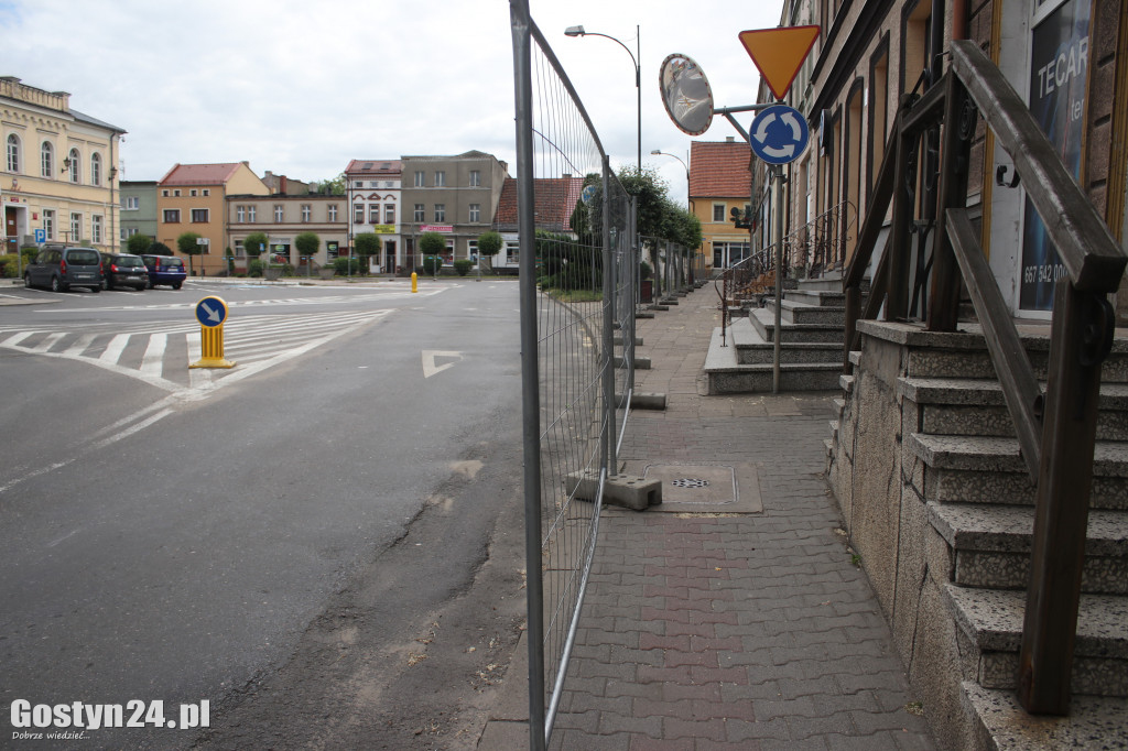 Zamknięty rynek w Krobi