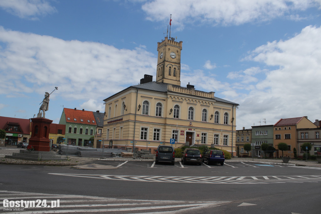 Zamknięty rynek w Krobi