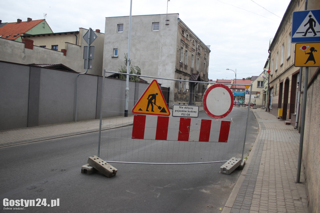 Zamknięty rynek w Krobi