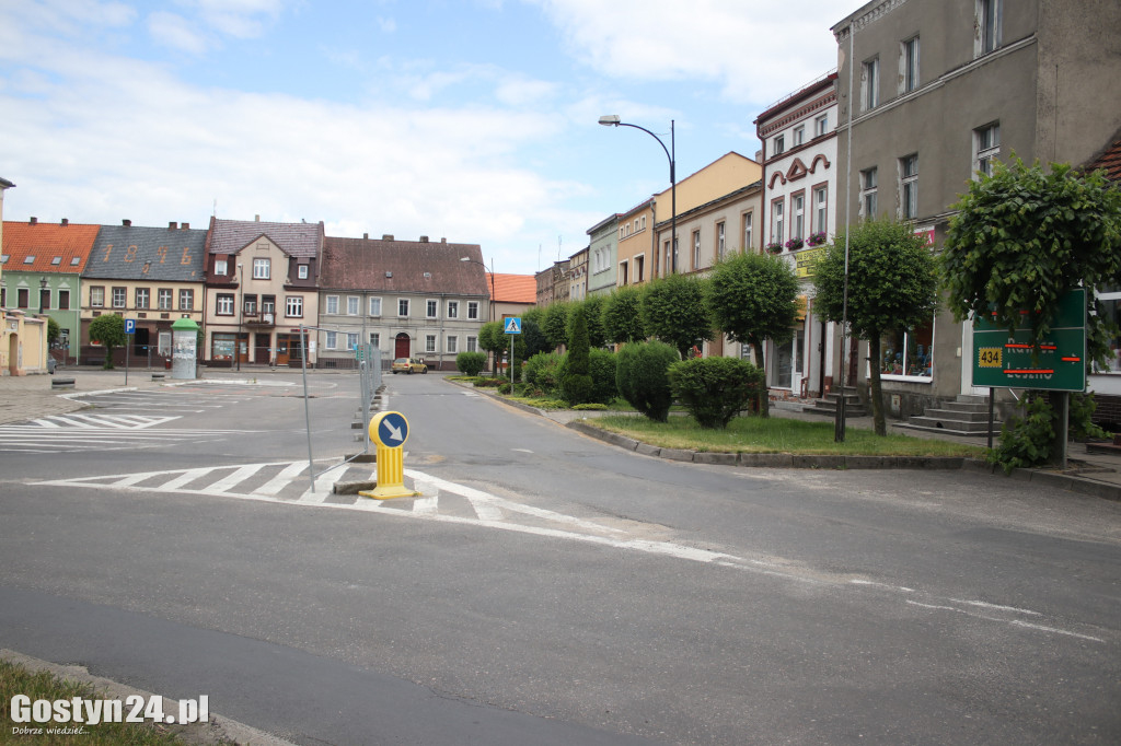 Zamknięty rynek w Krobi