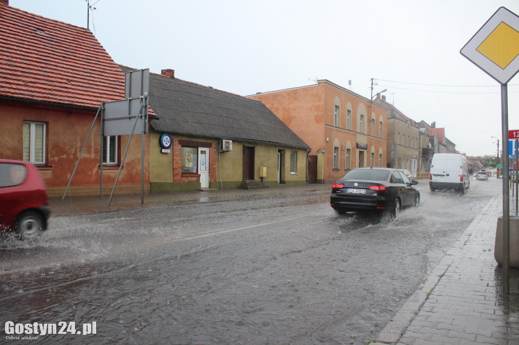 Ulewne deszcze nad powiatem gostyńskim
