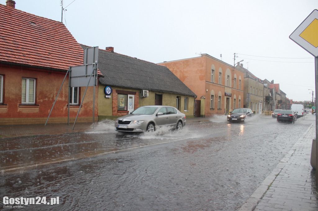 Ulewne deszcze nad powiatem gostyńskim