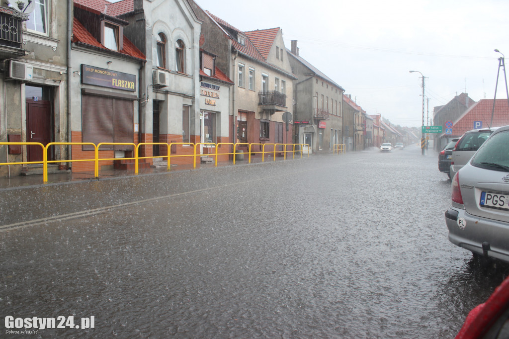 Ulewne deszcze nad powiatem gostyńskim
