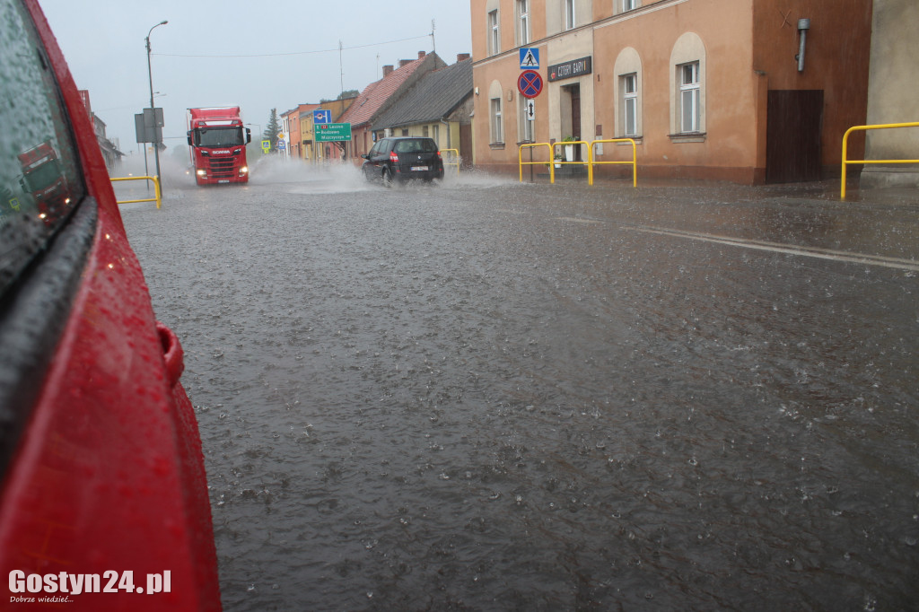 Ulewne deszcze nad powiatem gostyńskim