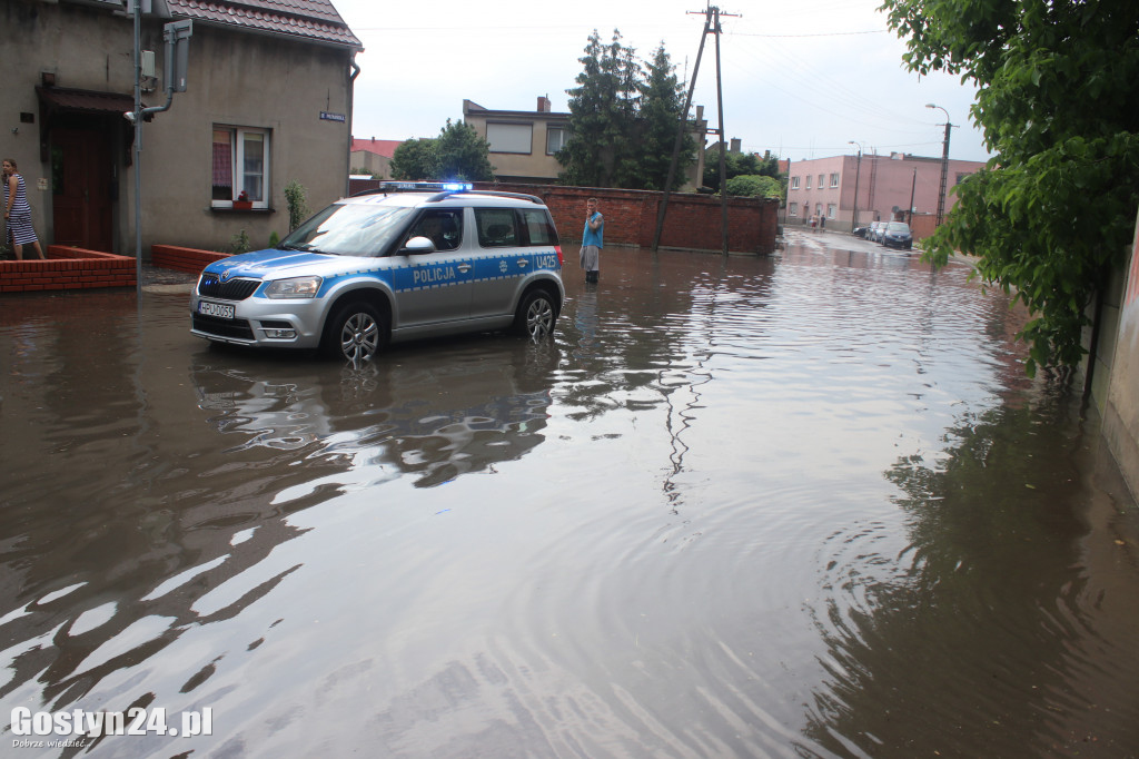 Ulewne deszcze nad powiatem gostyńskim