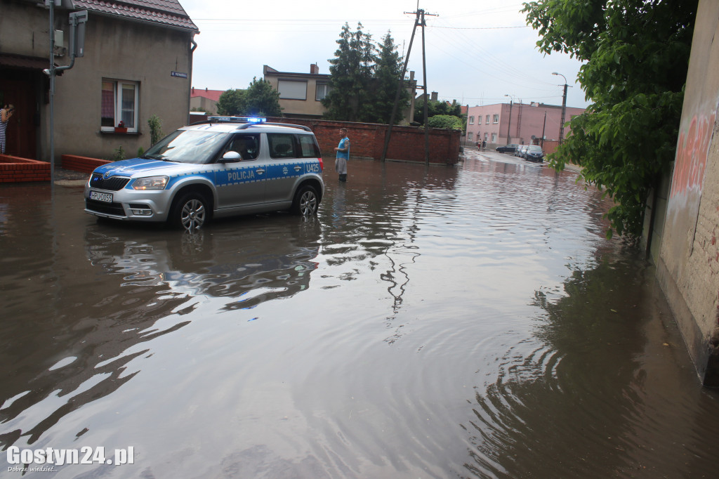 Ulewne deszcze nad powiatem gostyńskim
