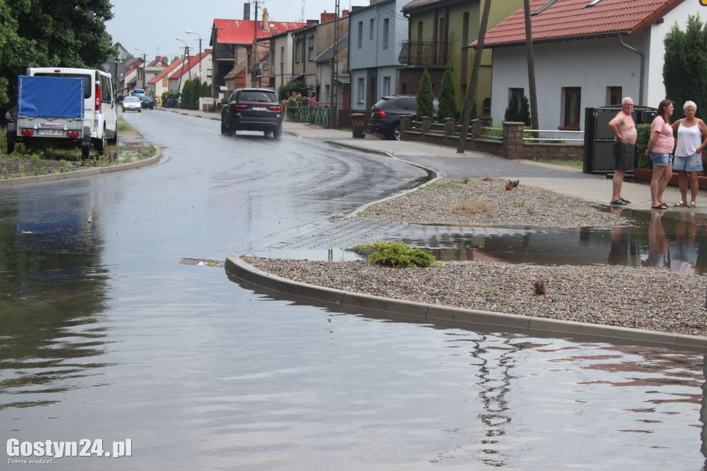 Ulewne deszcze nad powiatem gostyńskim