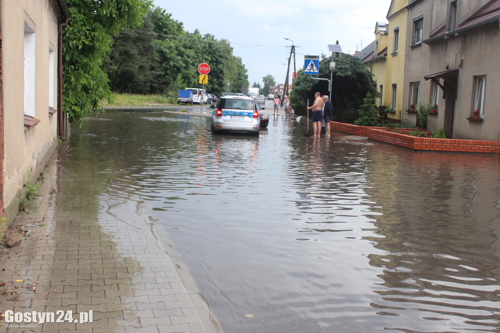 Ulewne deszcze nad powiatem gostyńskim