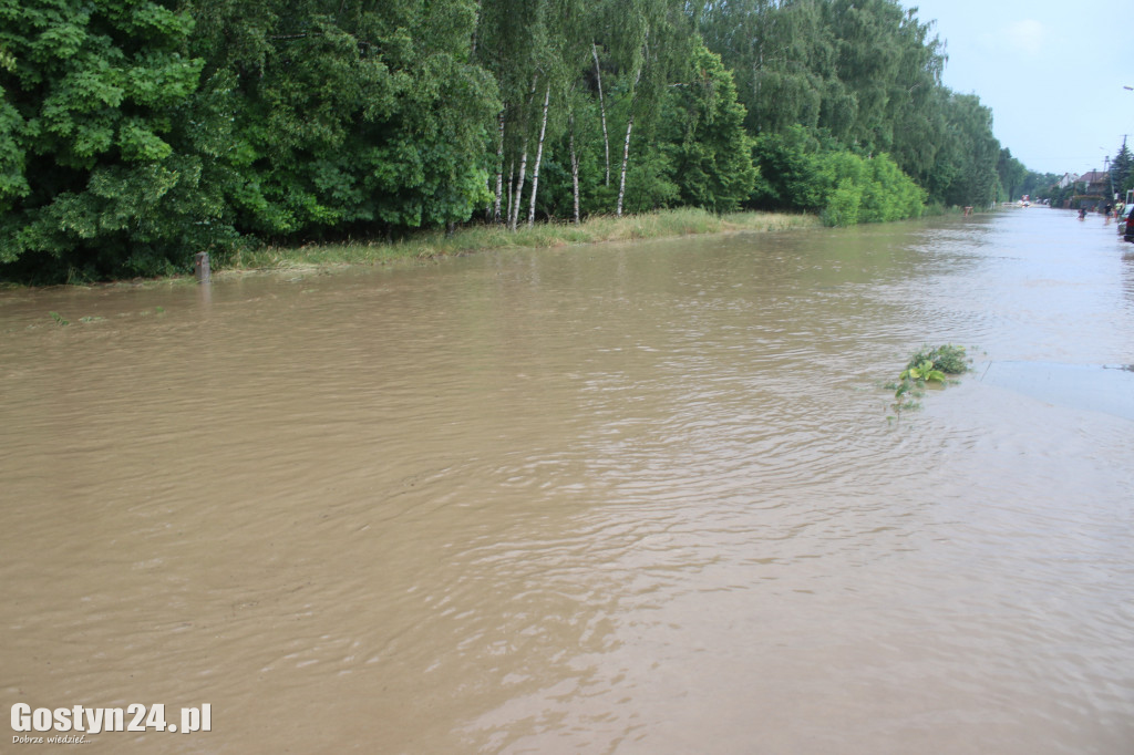 Ulewne deszcze nad powiatem gostyńskim