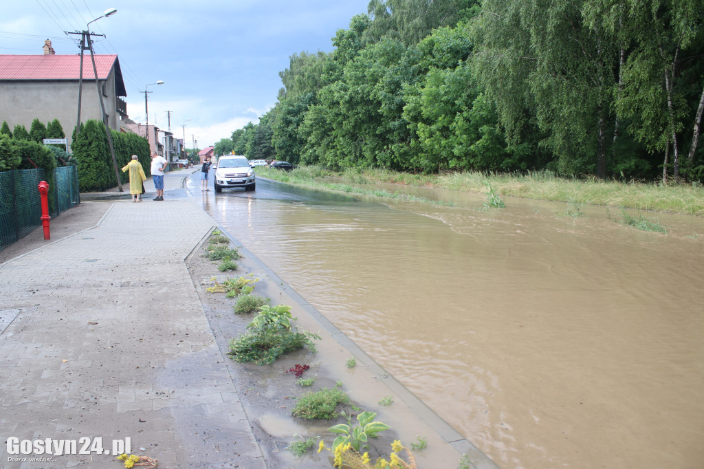 Ulewne deszcze nad powiatem gostyńskim