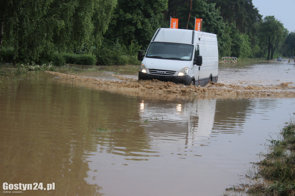 Ulewne deszcze nad powiatem gostyńskim