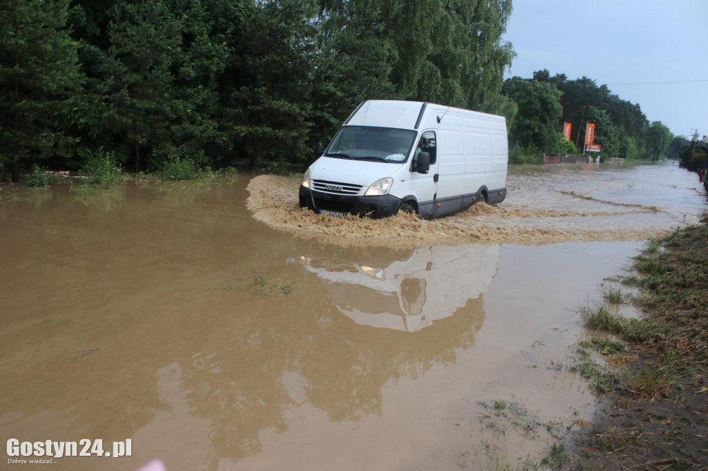 Ulewne deszcze nad powiatem gostyńskim