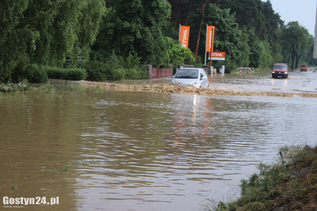 Ulewne deszcze nad powiatem gostyńskim