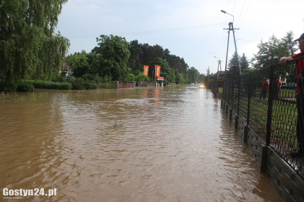 Ulewne deszcze nad powiatem gostyńskim