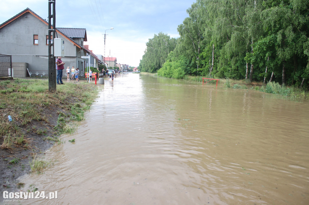 Ulewne deszcze nad powiatem gostyńskim