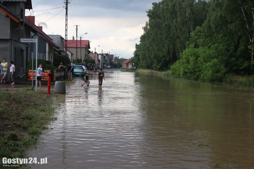 Ulewne deszcze nad powiatem gostyńskim