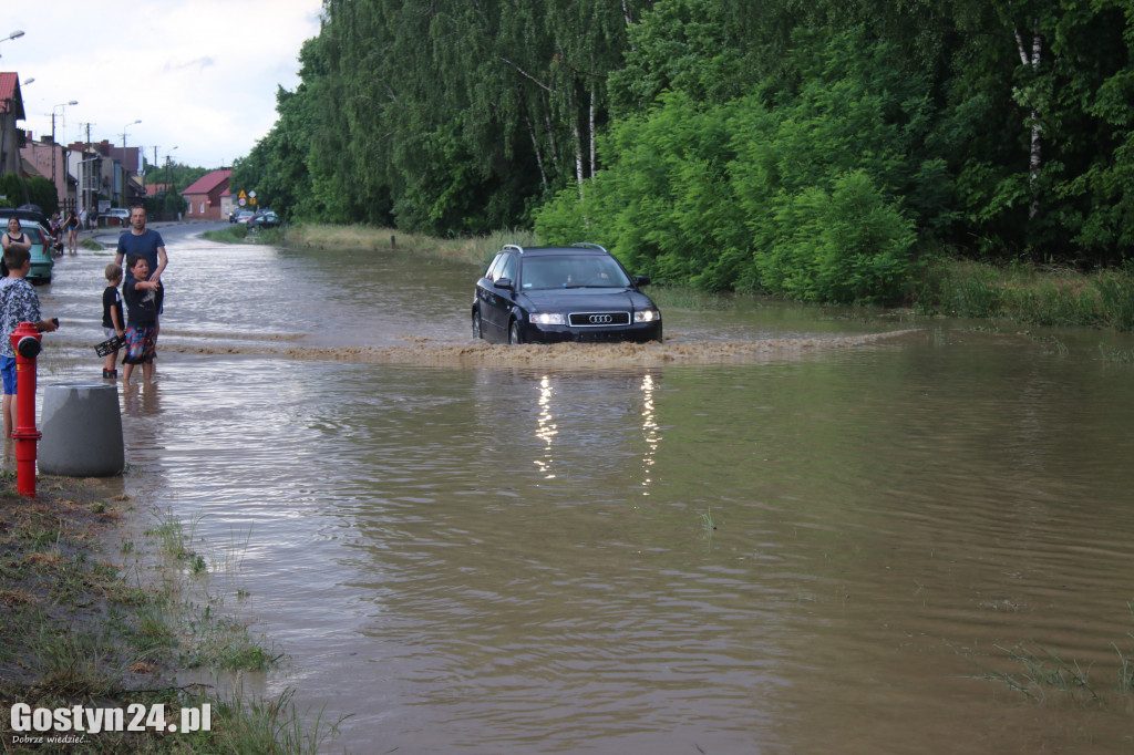 Ulewne deszcze nad powiatem gostyńskim