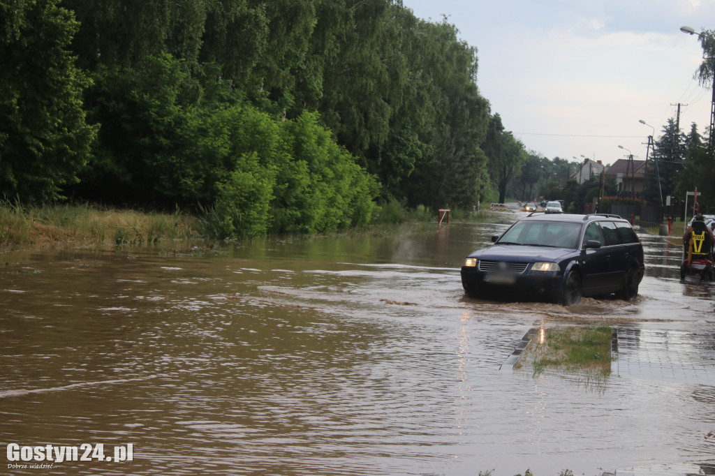 Ulewne deszcze nad powiatem gostyńskim