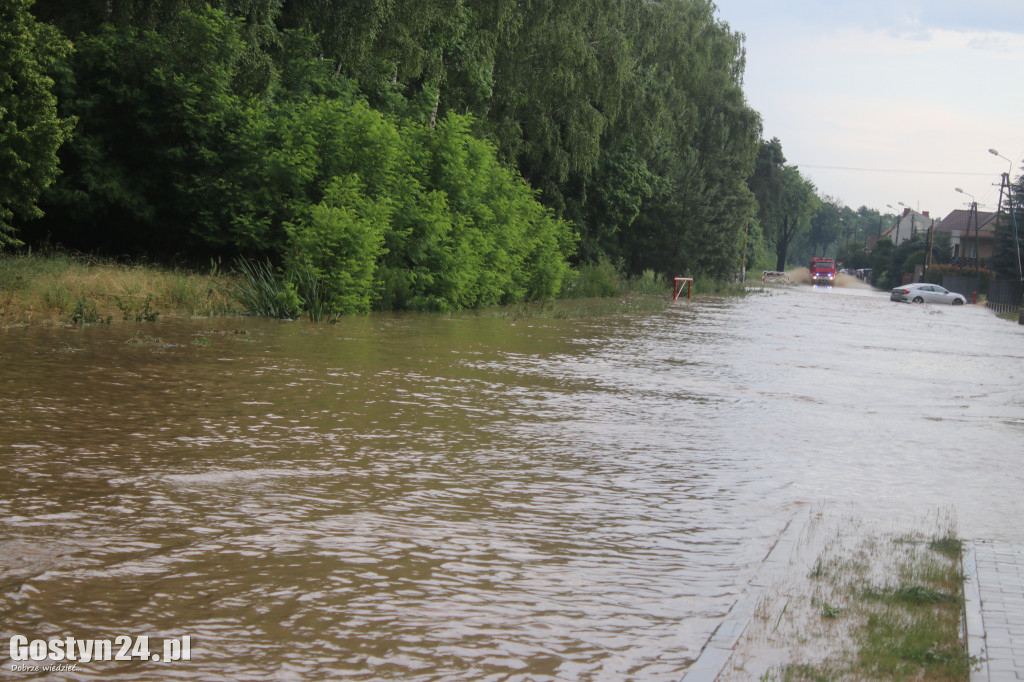 Ulewne deszcze nad powiatem gostyńskim