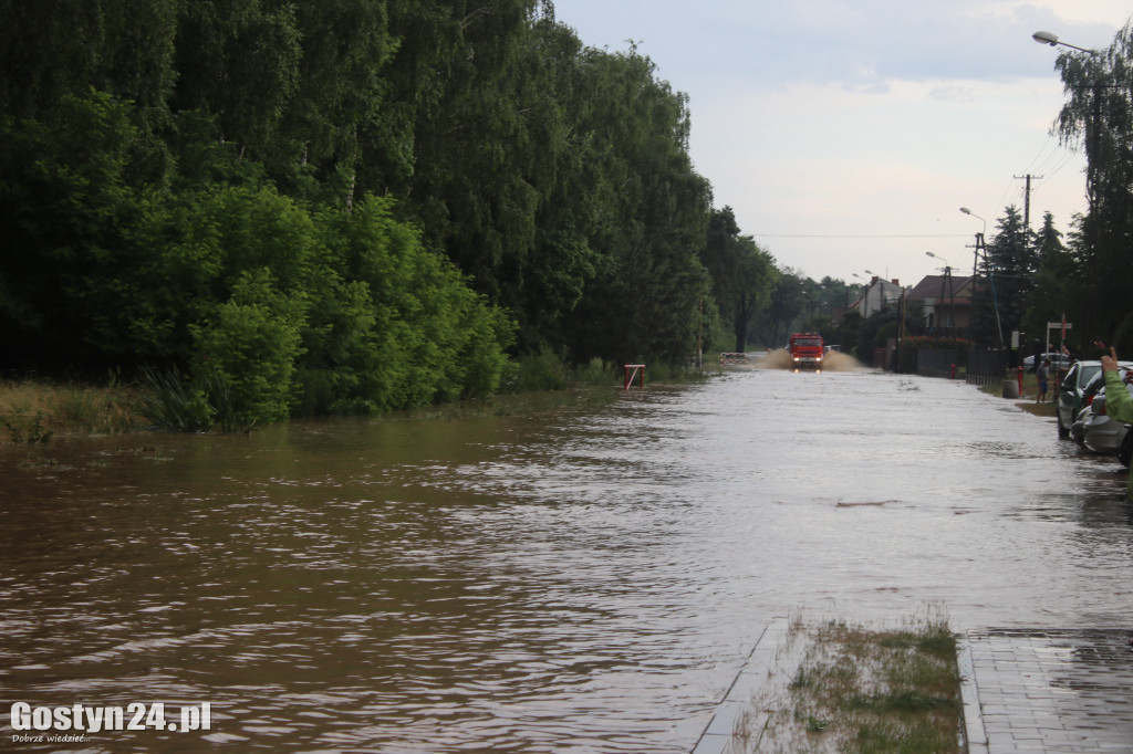 Ulewne deszcze nad powiatem gostyńskim